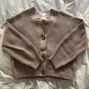 H&M Beige Knit Cardigan